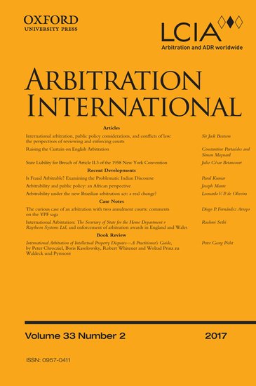 Conflicts of arbitrators in international law firms